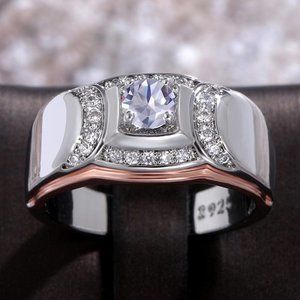 💥Trendy Design Shiny Zircon Gem Chunky Fashion Ring for Women, MARR9233